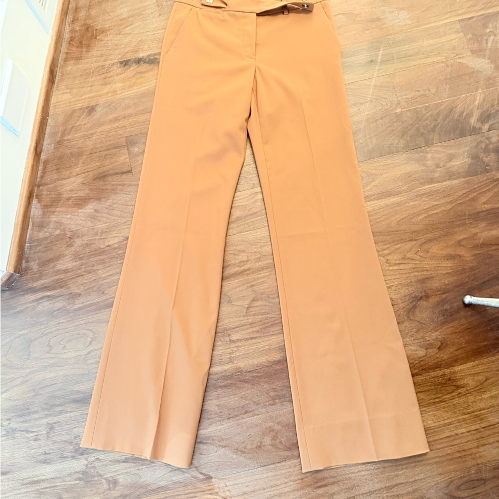 Diane Von Furstenberg Camel Wide Leg Pants